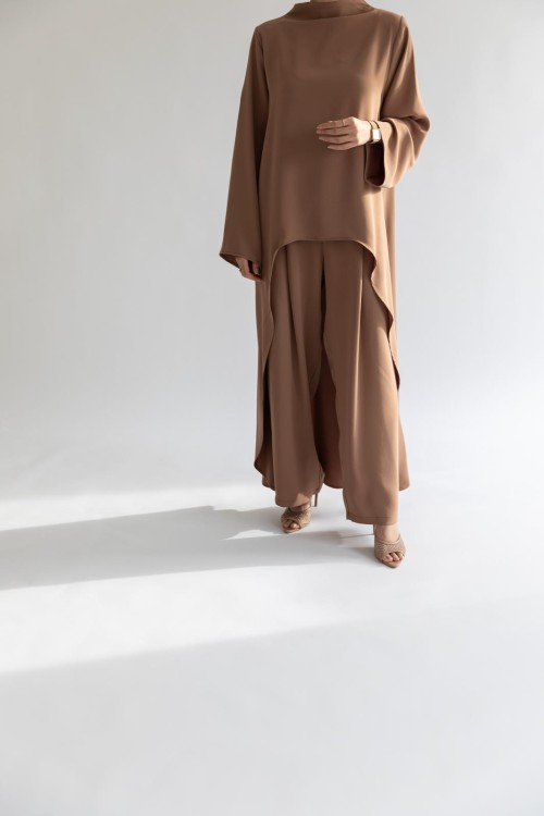 Ensemble Ambre noisette mate