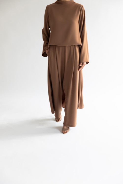 Ensemble Ambre noisette mate