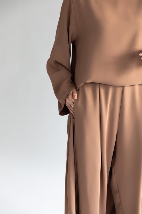 Ensemble Ambre noisette mate