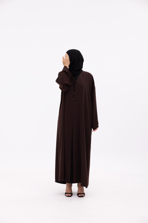Abaya Soraya marron