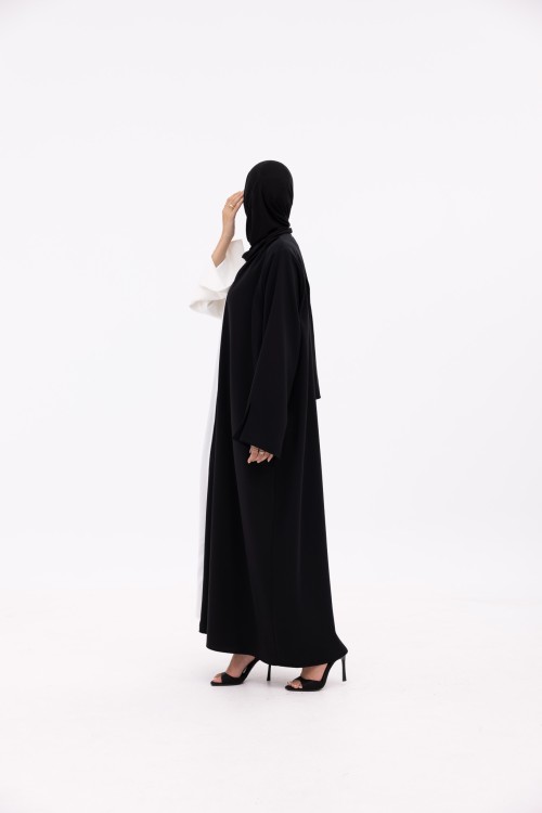 Abaya Elice noir & blanc