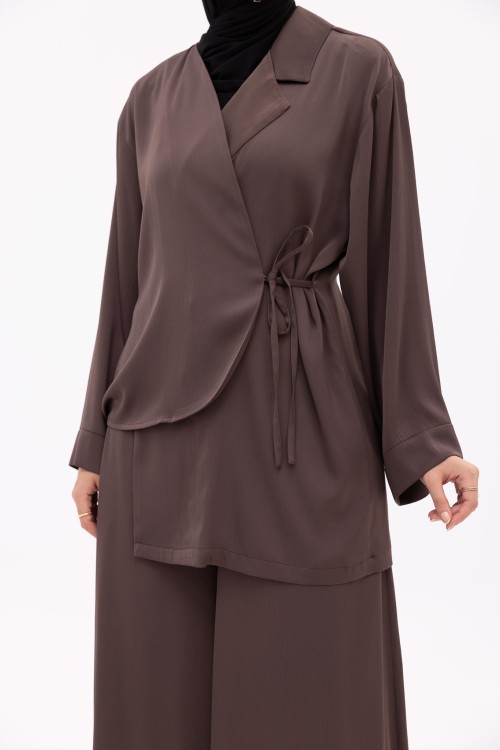 Ensemble Ona marron glacé