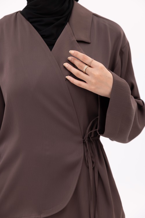 Ensemble Ona marron glacé