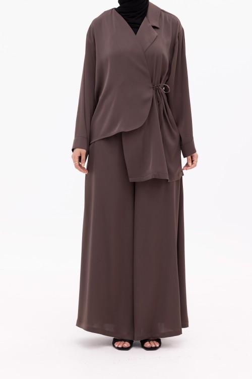 Ensemble Ona marron glacé