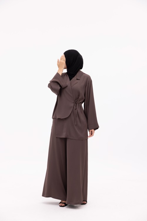 Ensemble Ona marron glacé