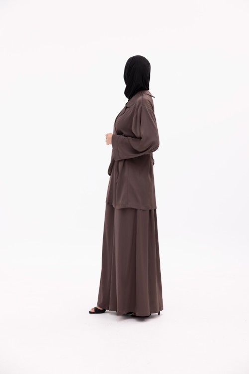 Ensemble Ona marron glacé