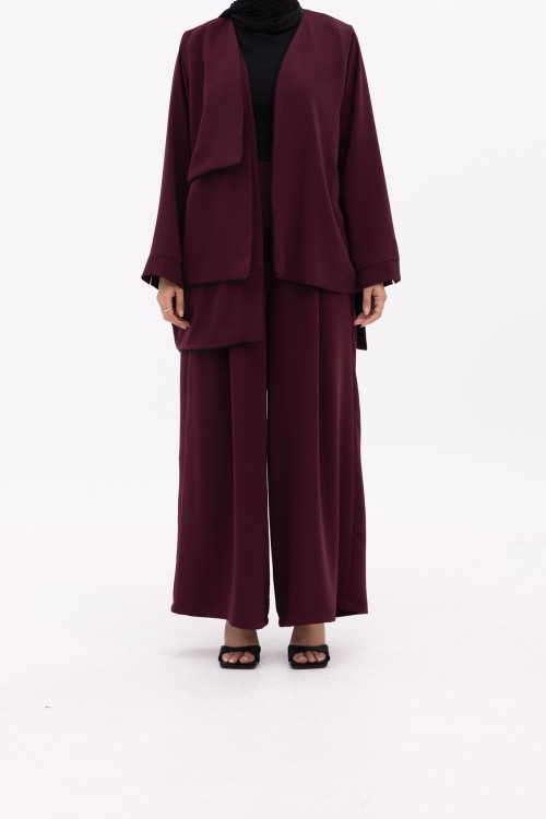 Ensemble Drika aubergine