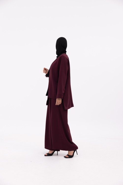 Ensemble Drika aubergine