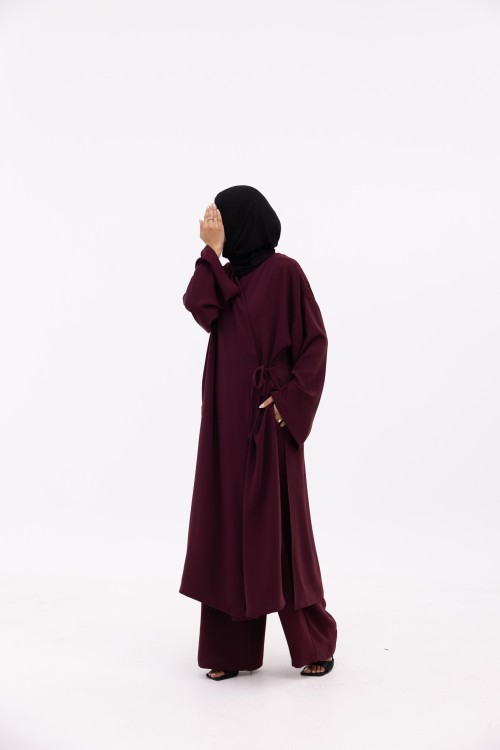 Ensemble Yari aubergine