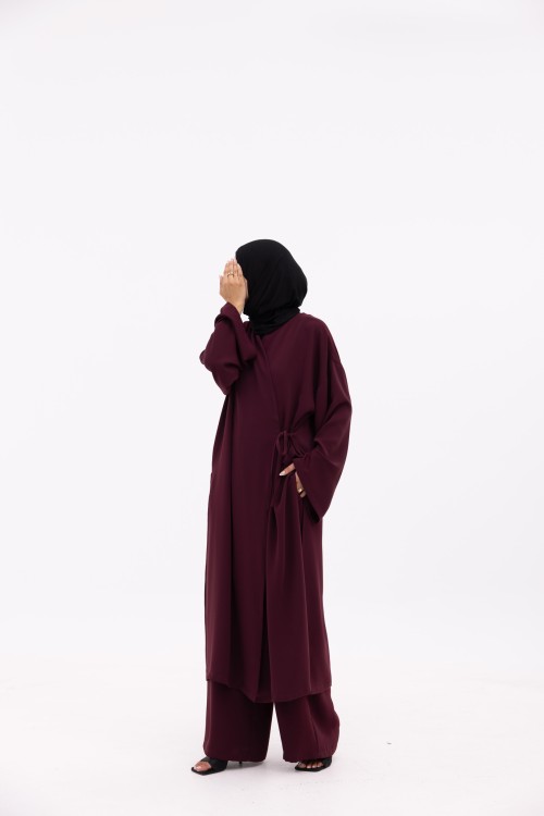 Ensemble Yari aubergine