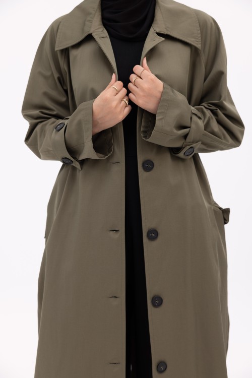 Trench Perrine kaki
