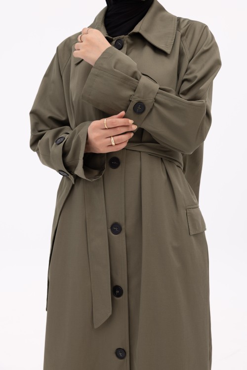 Trench Perrine kaki