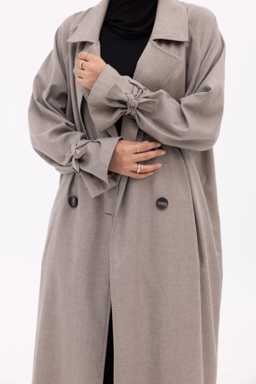 Trench Marion gris chiné