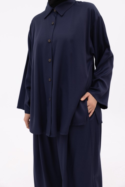 Ensemble Ayna bleu marine
