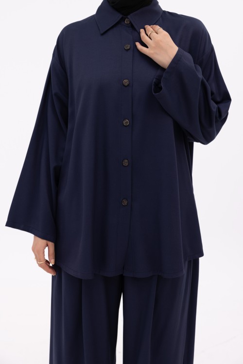 Ensemble Ayna bleu marine