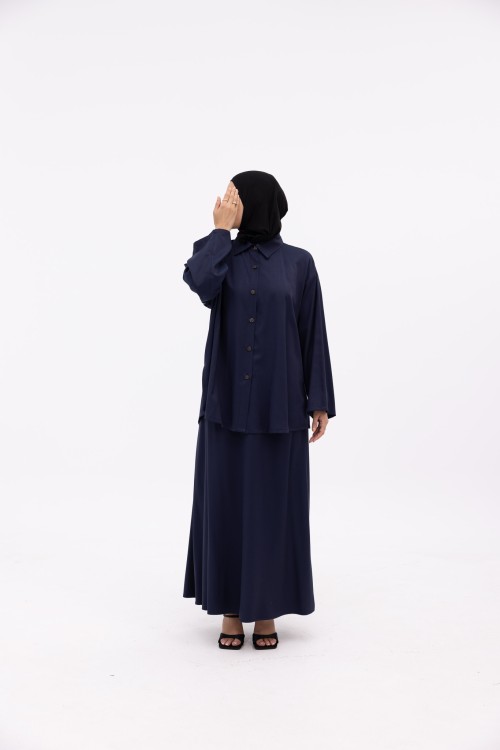 Ensemble Ayna bleu marine