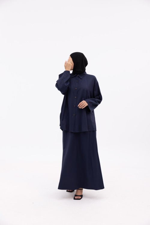 Ensemble Ayna bleu marine