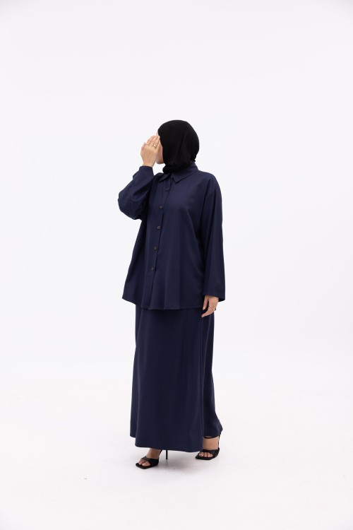 Ensemble Ayna bleu marine