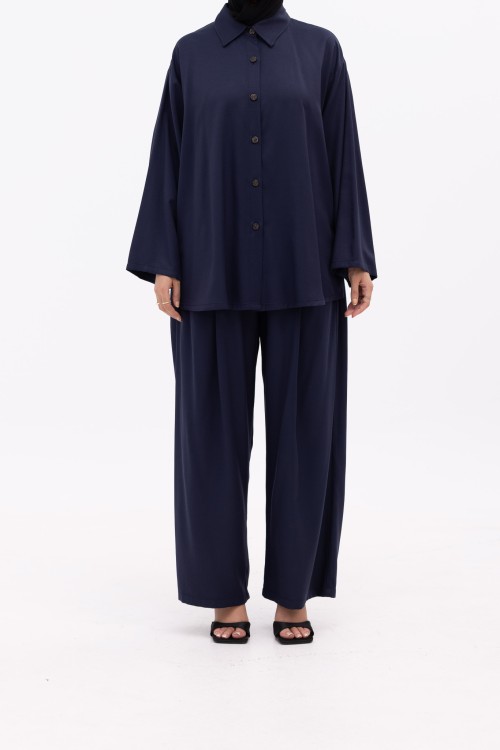 Ensemble Ayna bleu marine