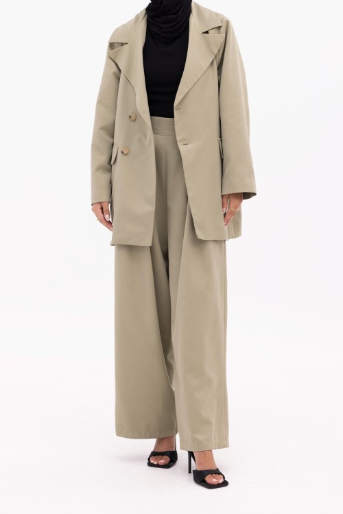 Ensemble Ilona vert amande