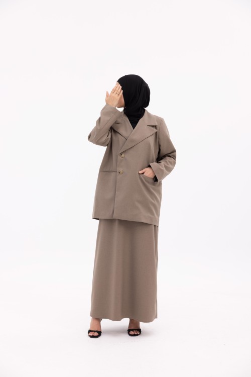 Ensemble Ilona taupe