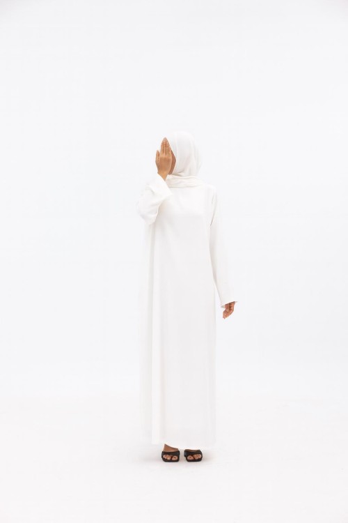 Sous abaya manches longues blanche