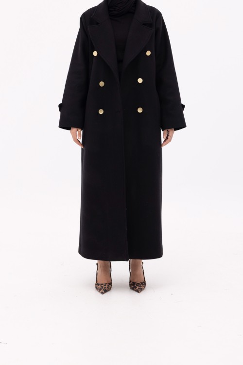 Manteau Sézanne noir