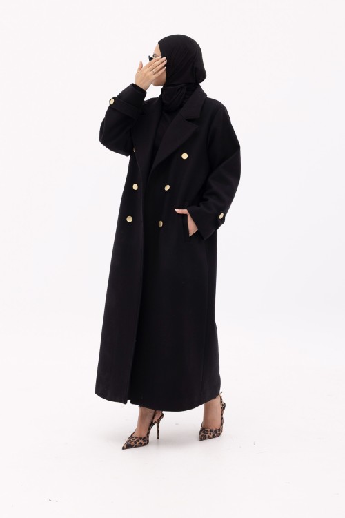 Manteau Sézanne noir