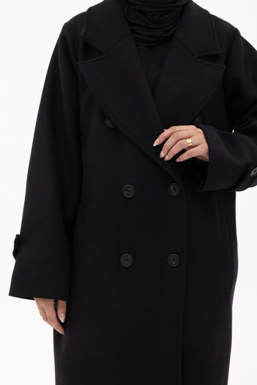 Manteau Sézanne noir