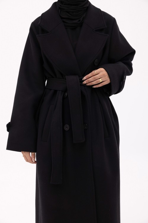 Manteau Sézanne noir
