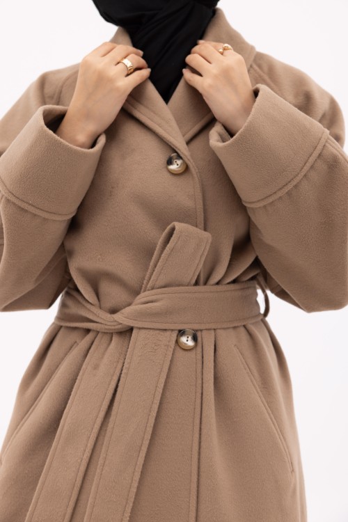 Manteau Alexia taupe