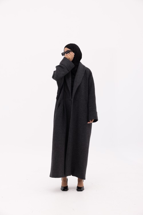 Manteau Alexia gris chiné