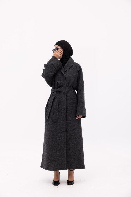 Manteau Alexia gris chiné