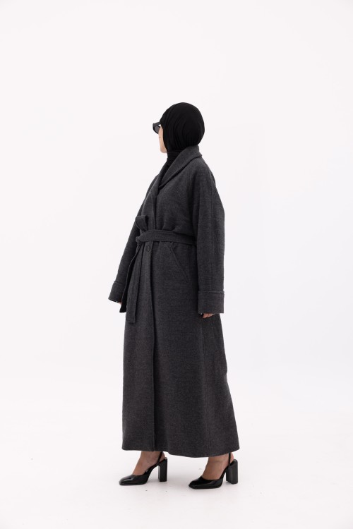 Manteau Alexia gris chiné