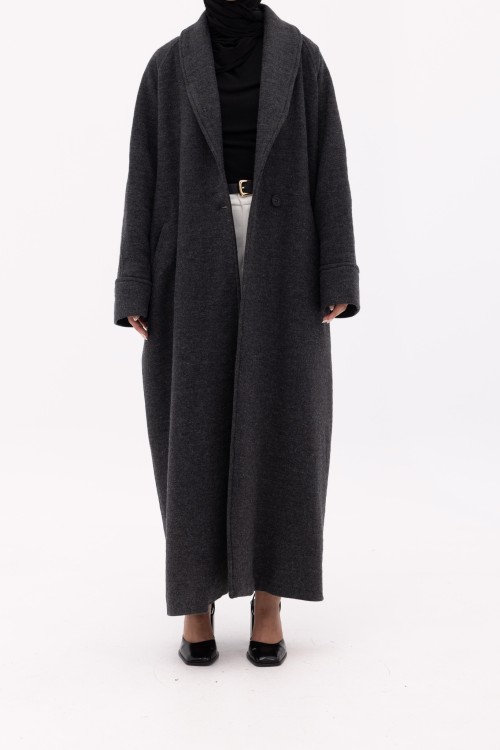 Manteau Alexia gris chiné