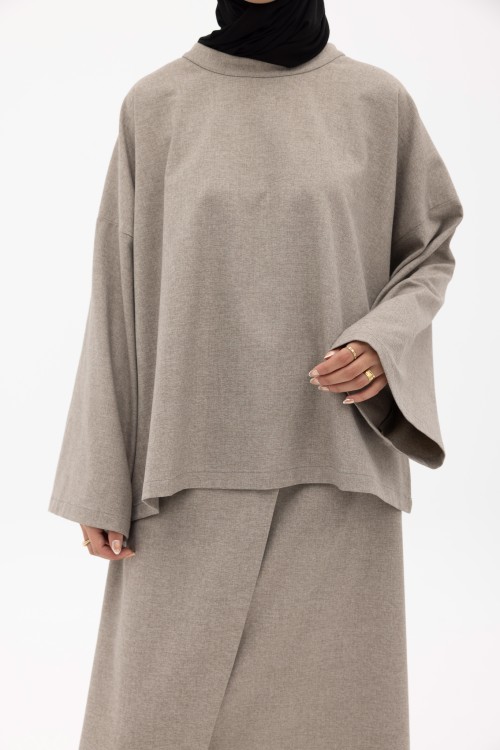 Ensemble Soly taupe