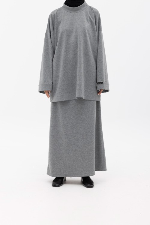Jupe basic grise