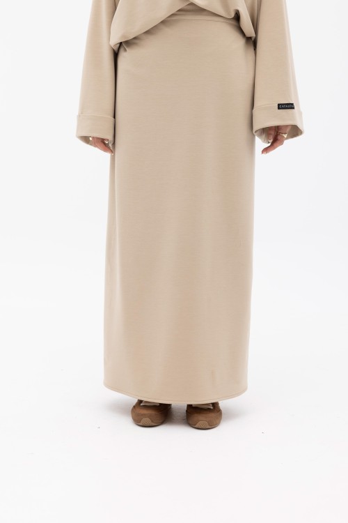 Jupe basic beige