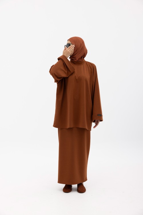 Jupe basic camel