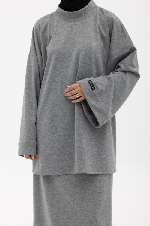 Sweat basic gris