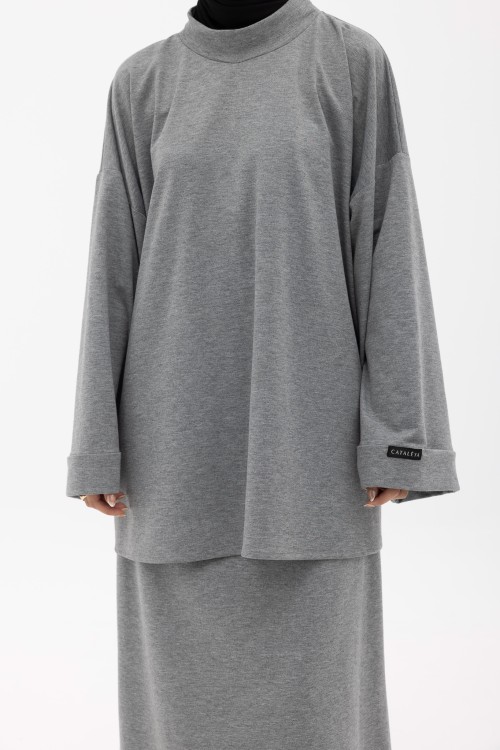 Sweat basic gris