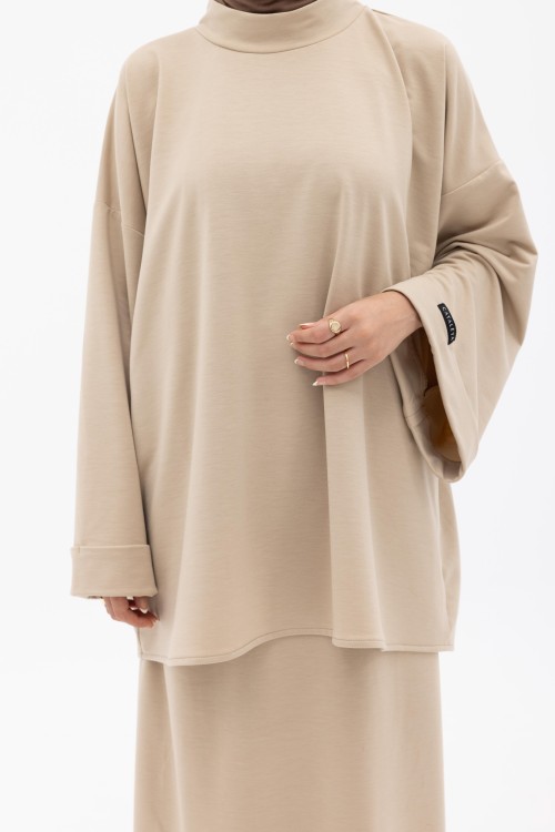 Sweat basic beige