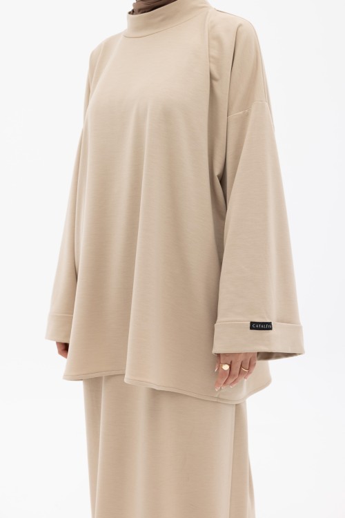 Sweat basic beige