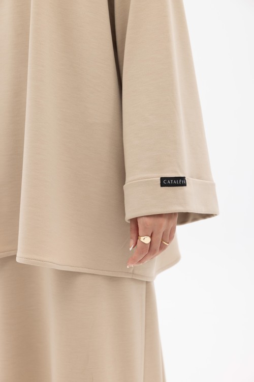 Sweat basic beige