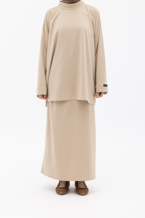 Sweat basic beige