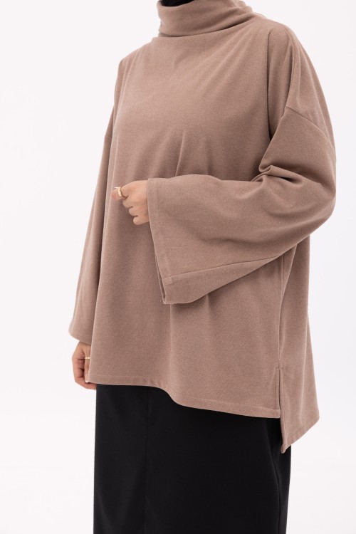 Pull Tan taupe