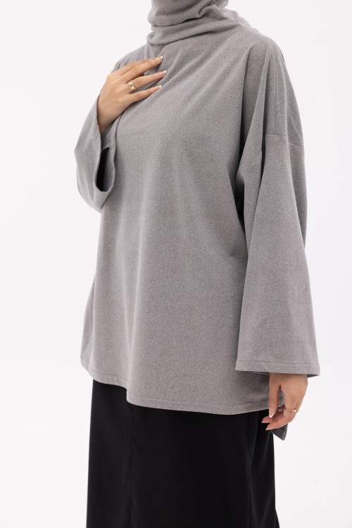 Pull Tan gris clair