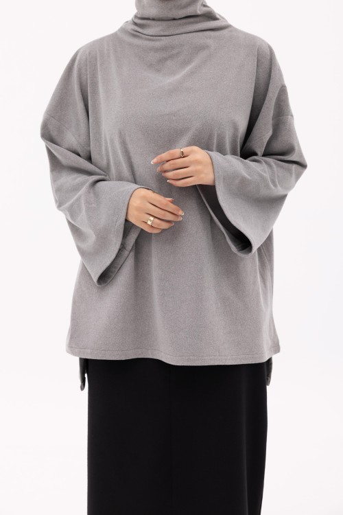Pull Tan gris clair