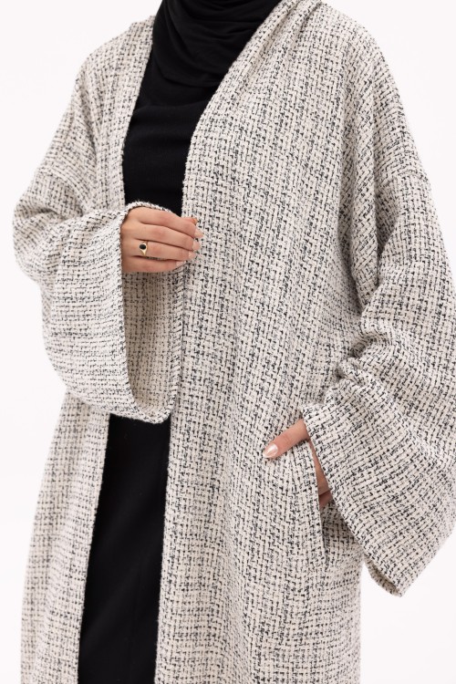 Shela coat chiné crème