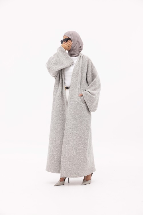 Shela coat gris clair